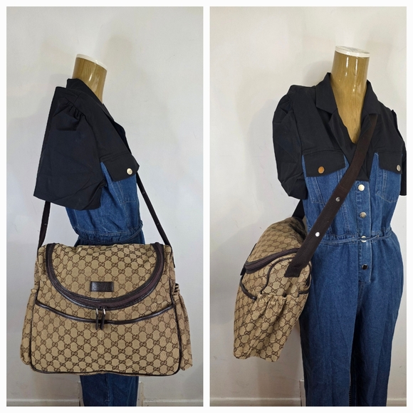 ✨️GUCCI GG Canvas Diaper Messenger Bag - Picture 1 of 16
